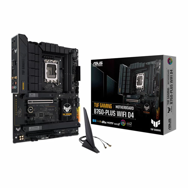 مادربرد ایسوس TUF GAMING B760 PLUS WIFI D4 Motherboard ASUS B760 TUF PLUS WIFI GAMING D4